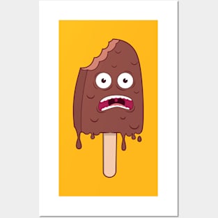 Frightened popsicle Posters and Art